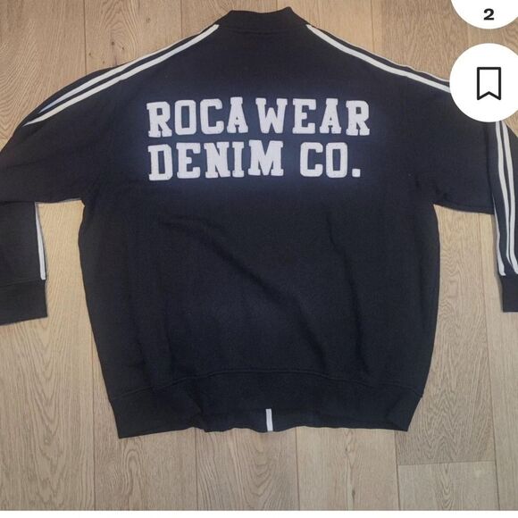 Baggy Oversized ROCAWEAR Zip Up Track Top Sweatshirt - Picture 1 of 4